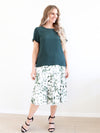 Larosela Round Neck Short Sleeve Cotton Top