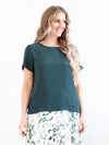 Larosela Round Neck Short Sleeve Cotton Top