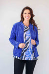 Merric Print Ruffled Cuff Top