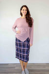 Merric Mesh Crush Front Stretchy Top