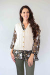 Merric 3/4 Sleeve Light Top