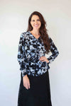 Merric Velvet Mesh Top