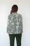 Merric Front PleatedCollar Top