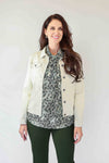 Merric Front PleatedCollar Top