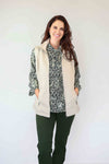 Merric Front PleatedCollar Top