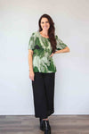 Merric Pleads Elastic Print Top