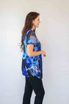 Merric Mesh Print Top