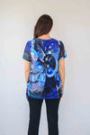 Merric Mesh Print Top