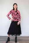 Merric Velvet Mesh Top