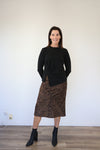 Merric Solid Patchwork Skirt