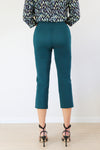 Merric Medium Stretch Elastic Waist Tapered Capris Pants