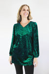 Merric Velvet Longline Top