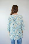 Merric Print Ruffled Cuff Top