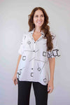 Merric Geometric Print Shirt