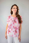 Merric Chiffon Print Top