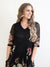 Larosela V-neck Elbow-length Short Sleeves Midi Dress