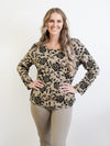 Merric Soft Double Layer Basic Blouse