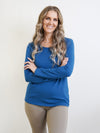 Merric Soft Double Layer Basic Blouse